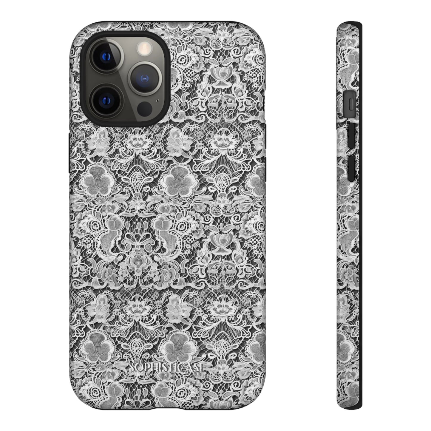 Luxe Lace in Black - iPhone Case