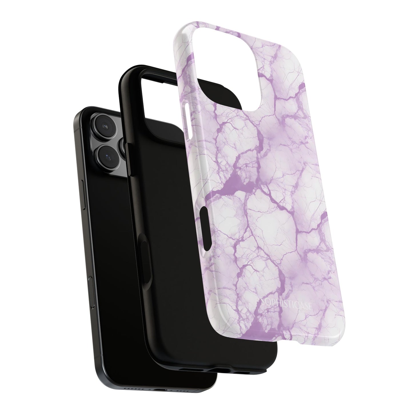 Marble Opulence in Purple - iPhone Case