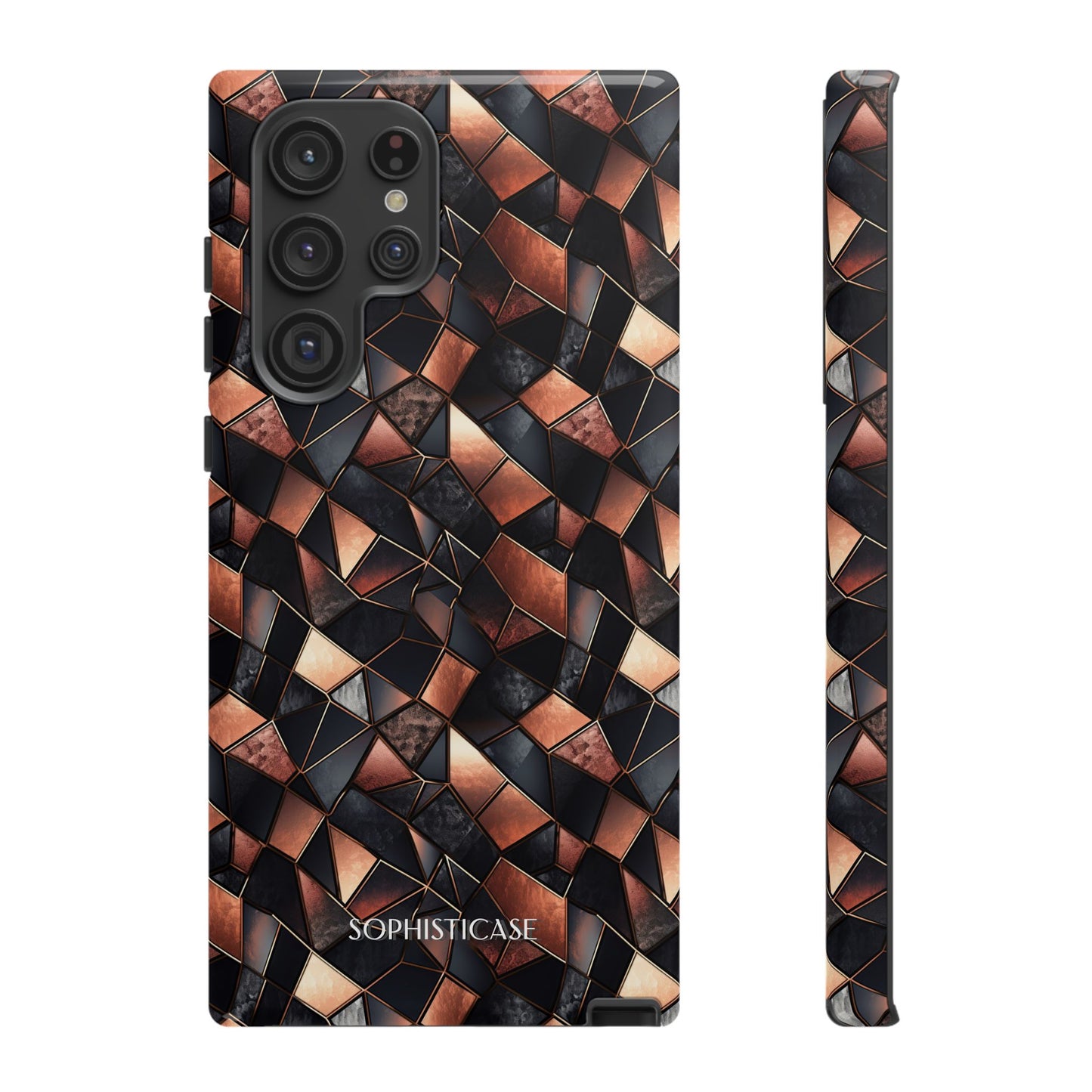 Rose' Runway in Noir Mosaic - Tough Phone Case