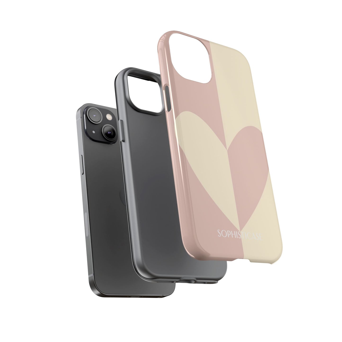 Be Mine in Brown and Beige - iPhone Case