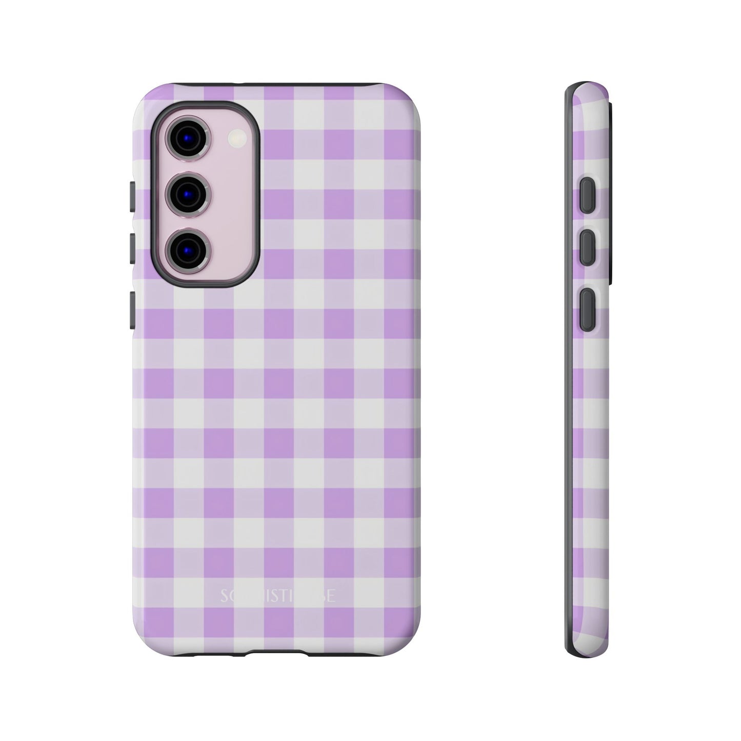 Gingham in Purple - Samsung Galaxy Case