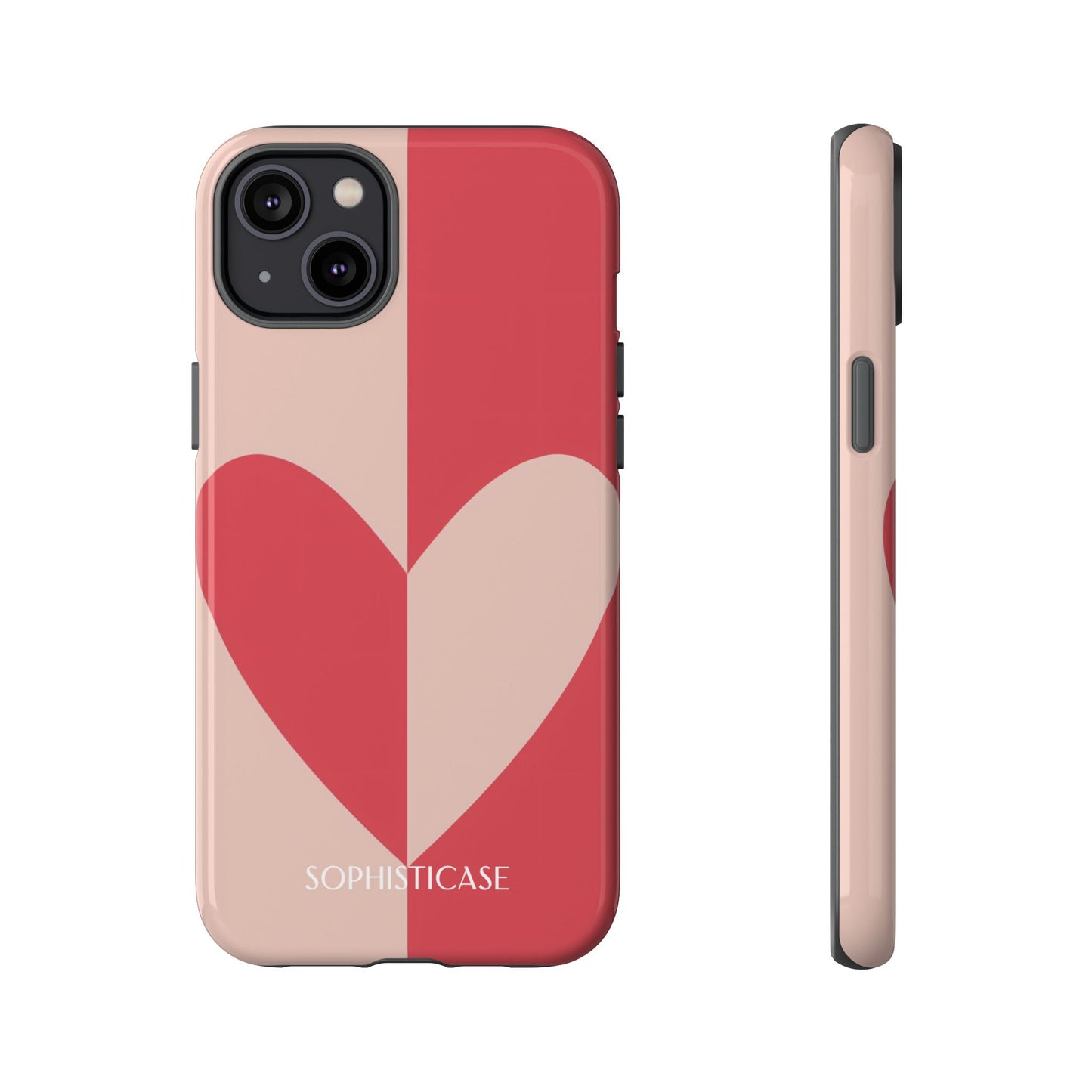 Be Mine in Red and Brown - iPhone Case