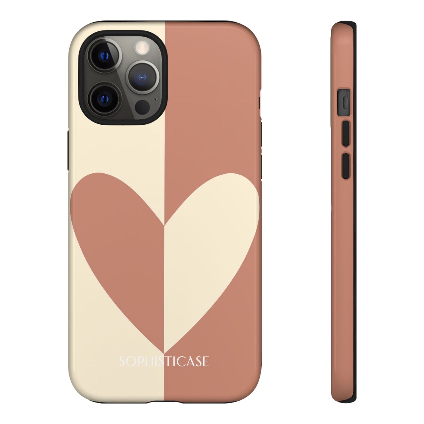 Be Mine in Brown and Cream - iPhone Case