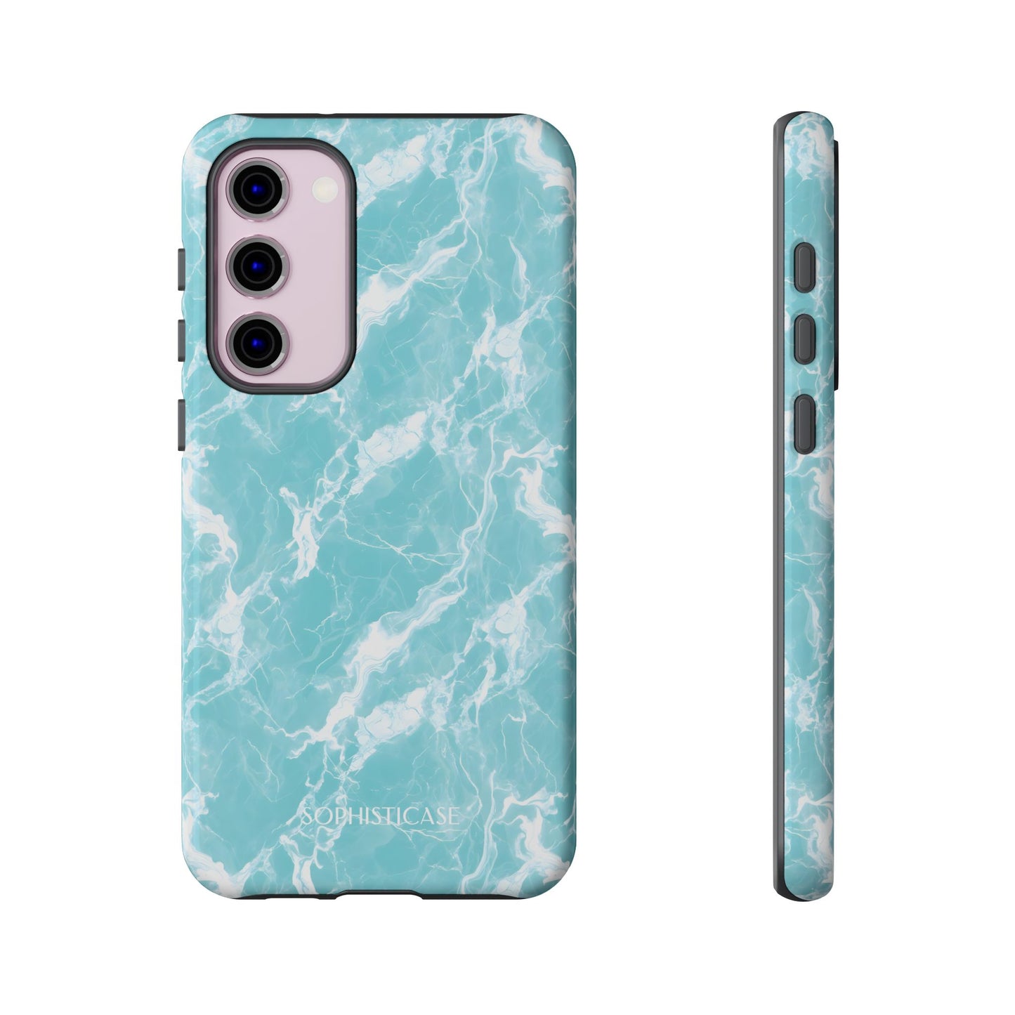 Marble Crush in Aqua - Tough Phone Case