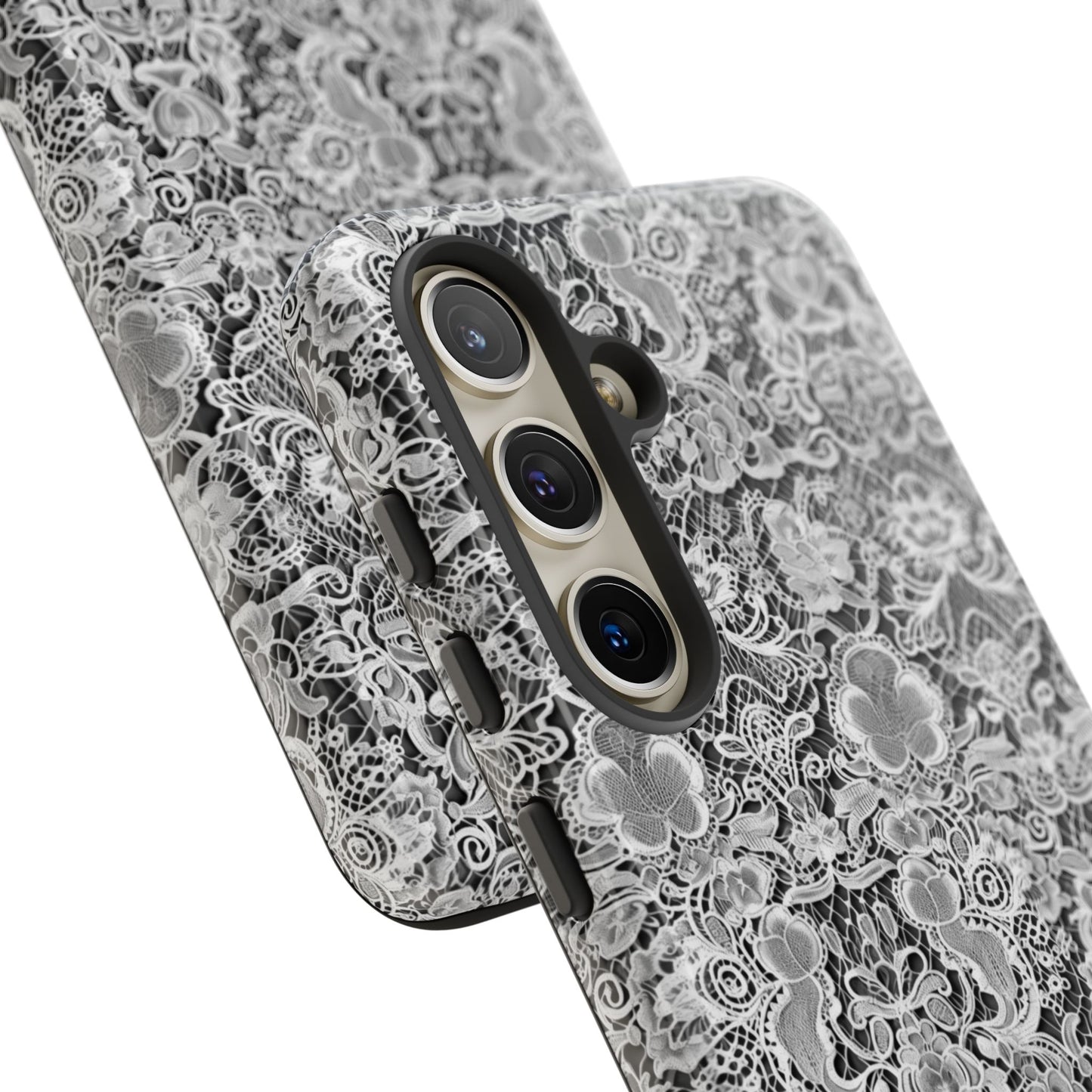 Luxe Lace in Black - Tough Phone Case