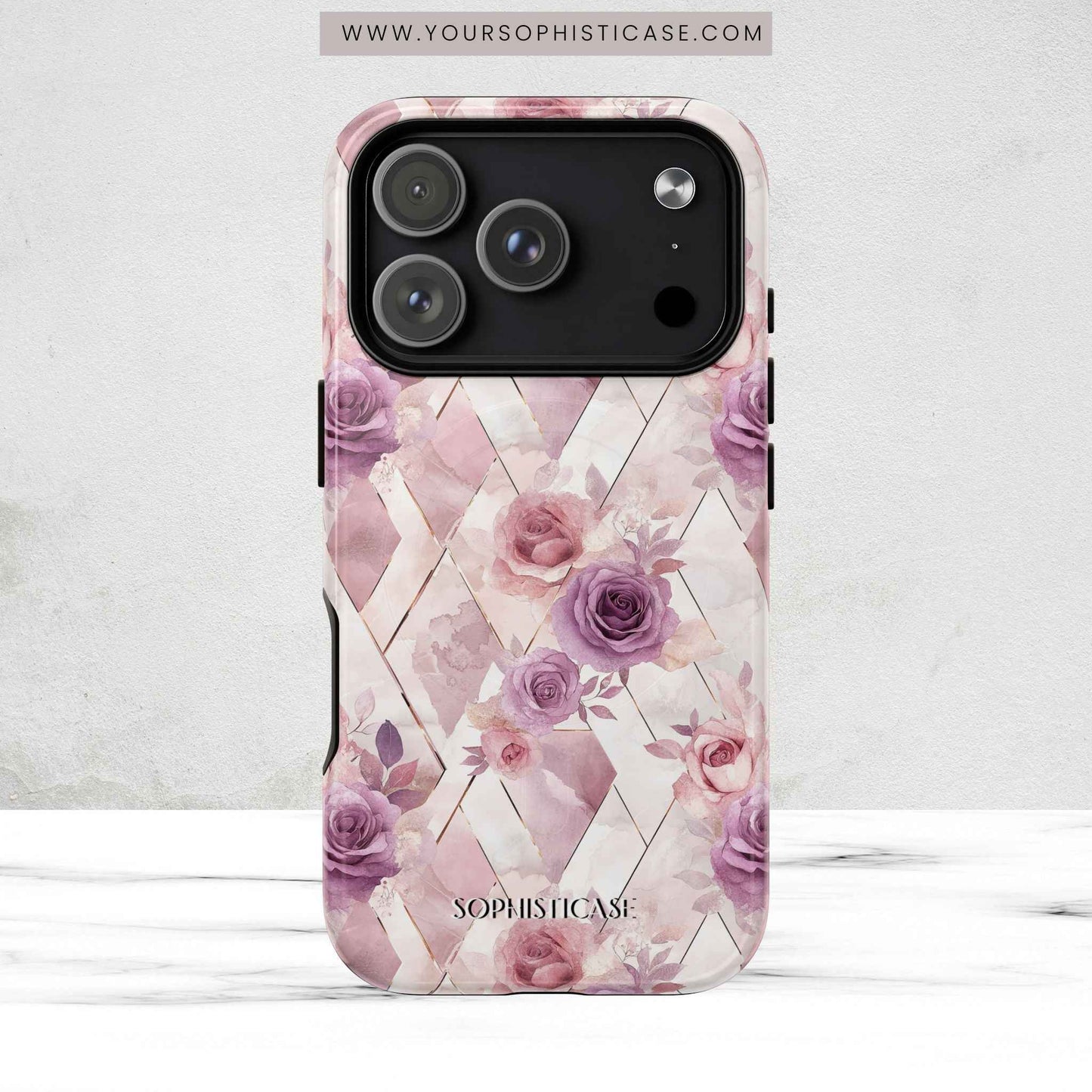 Royal Floral in Mauve Rose - iPhone Magsafe Case