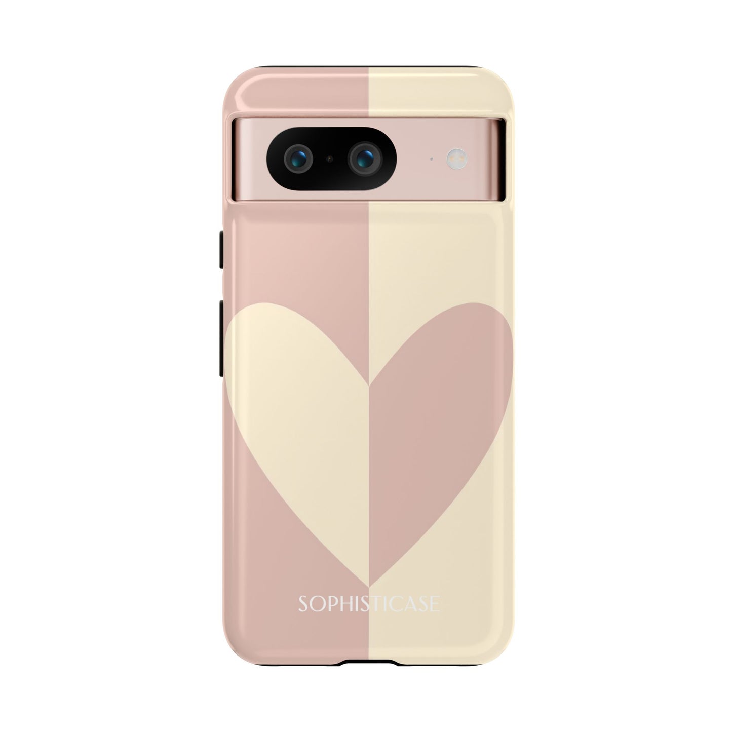 Be Mine in Brown and Beige - Drop Proof Phone Case for Google Pixel - Sophisticase