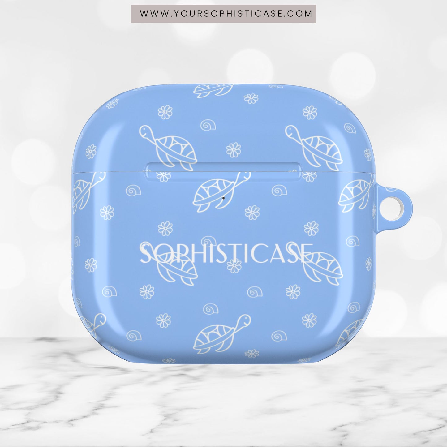 AirPod Cases - Turtle Island in Blue