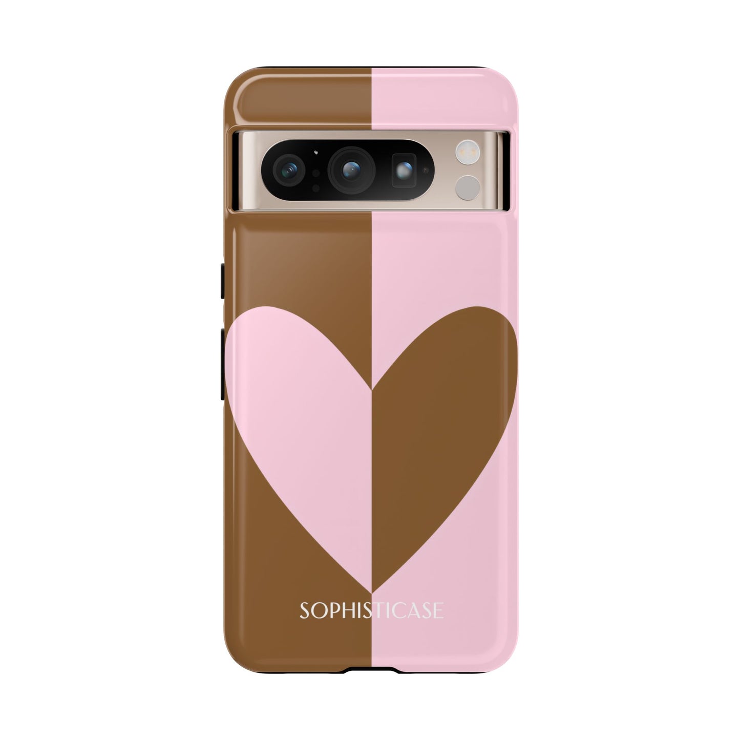 Be Mine in Pink and Brown - Tough Phone Case for Google Pixel - Sophisticase