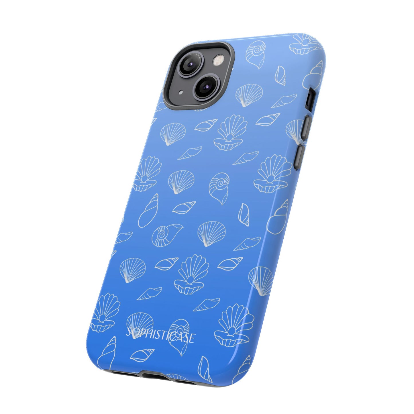 Seashell Society in Ocean Blue - iPhone Case