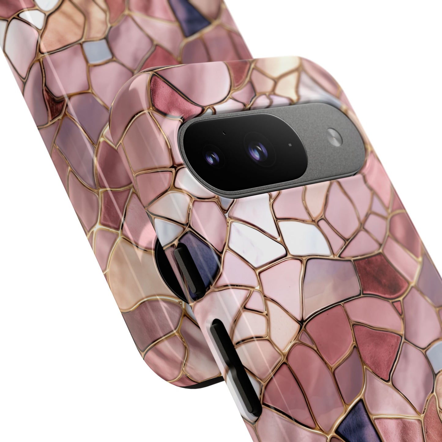 Rose' Runway in Pink Mosaic - Tough Phone Case