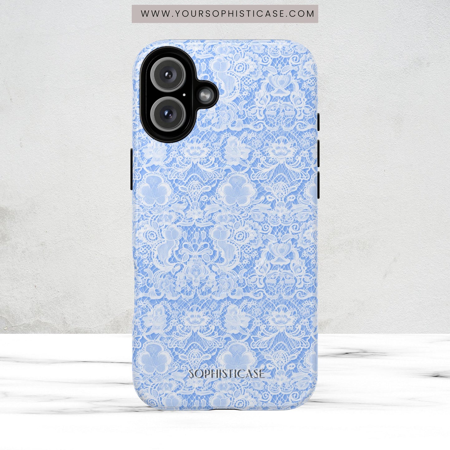 Luxe Lace in Blue - Magsafe Case