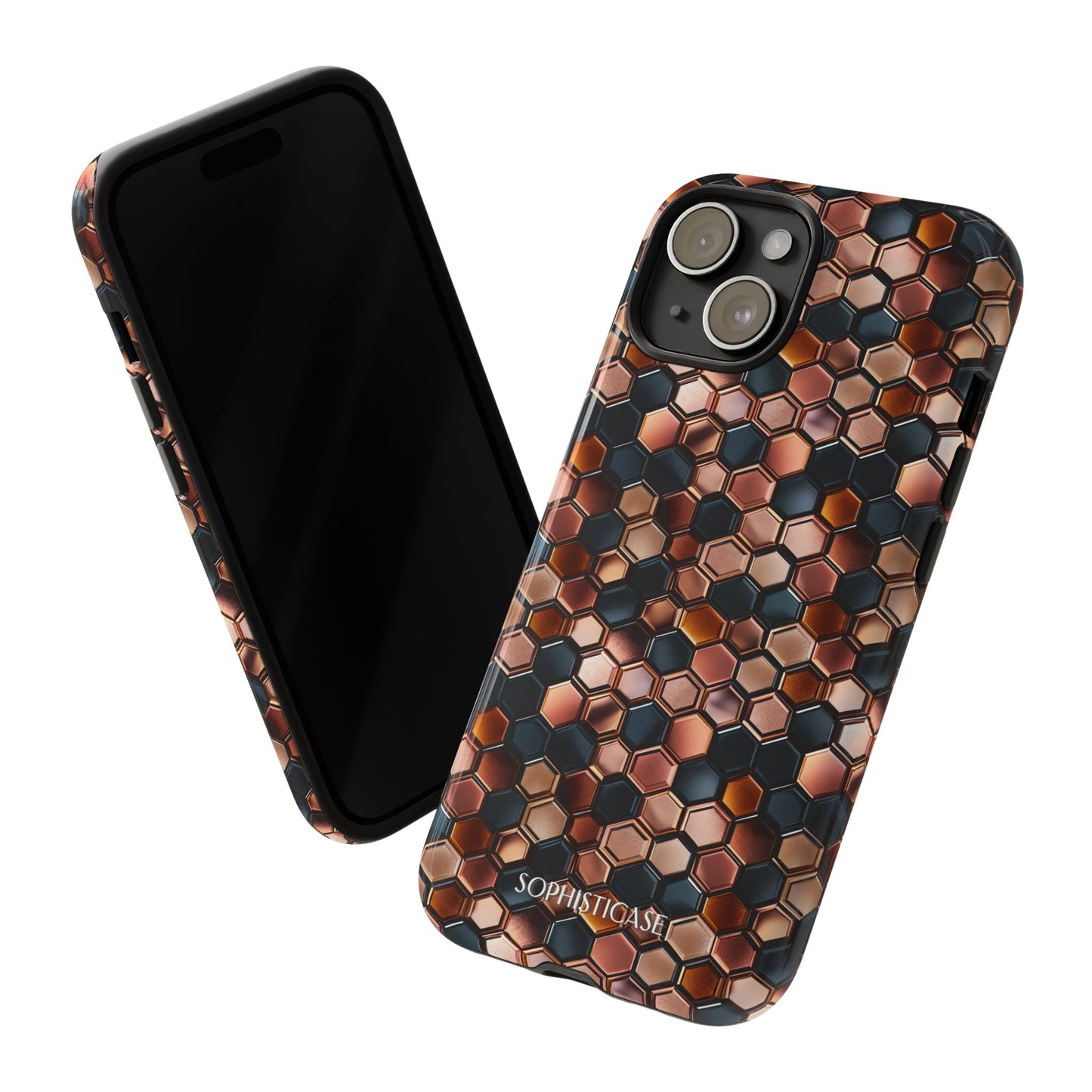 Rose' Runway in Honeycomb Mosaic - Tough Phone Case