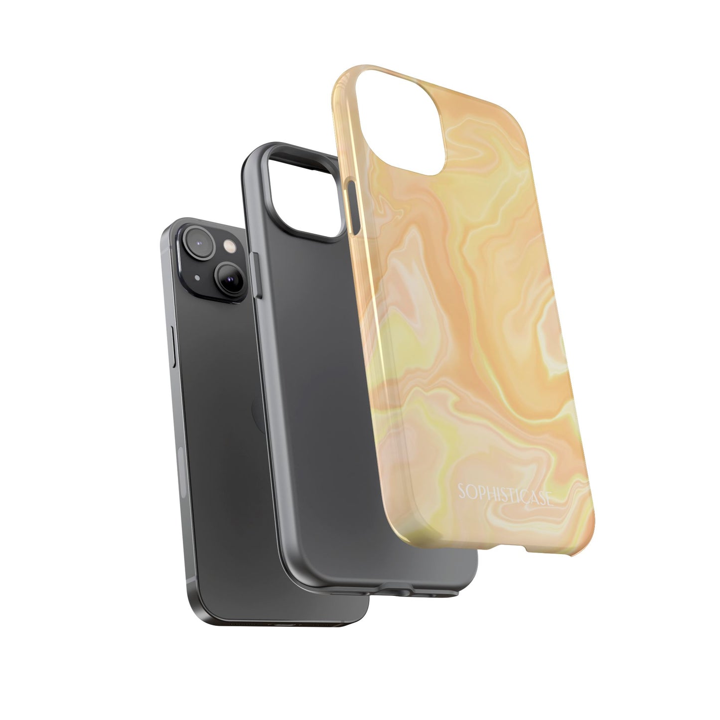 Liquid Magic in Yellow Haze - Protective Phone Case for iPhone