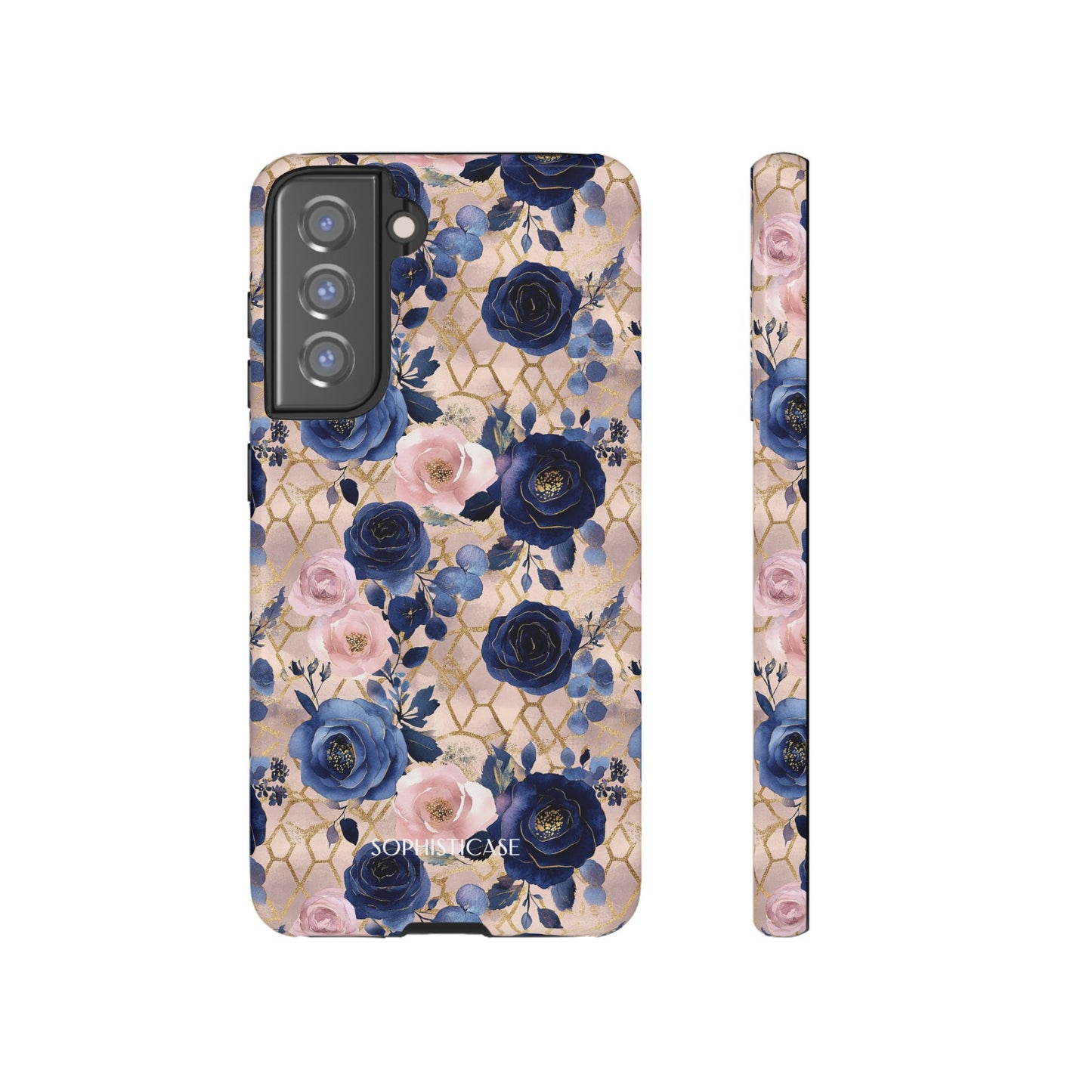 Royal Floral in Navy Blush - Tough Phone Case
