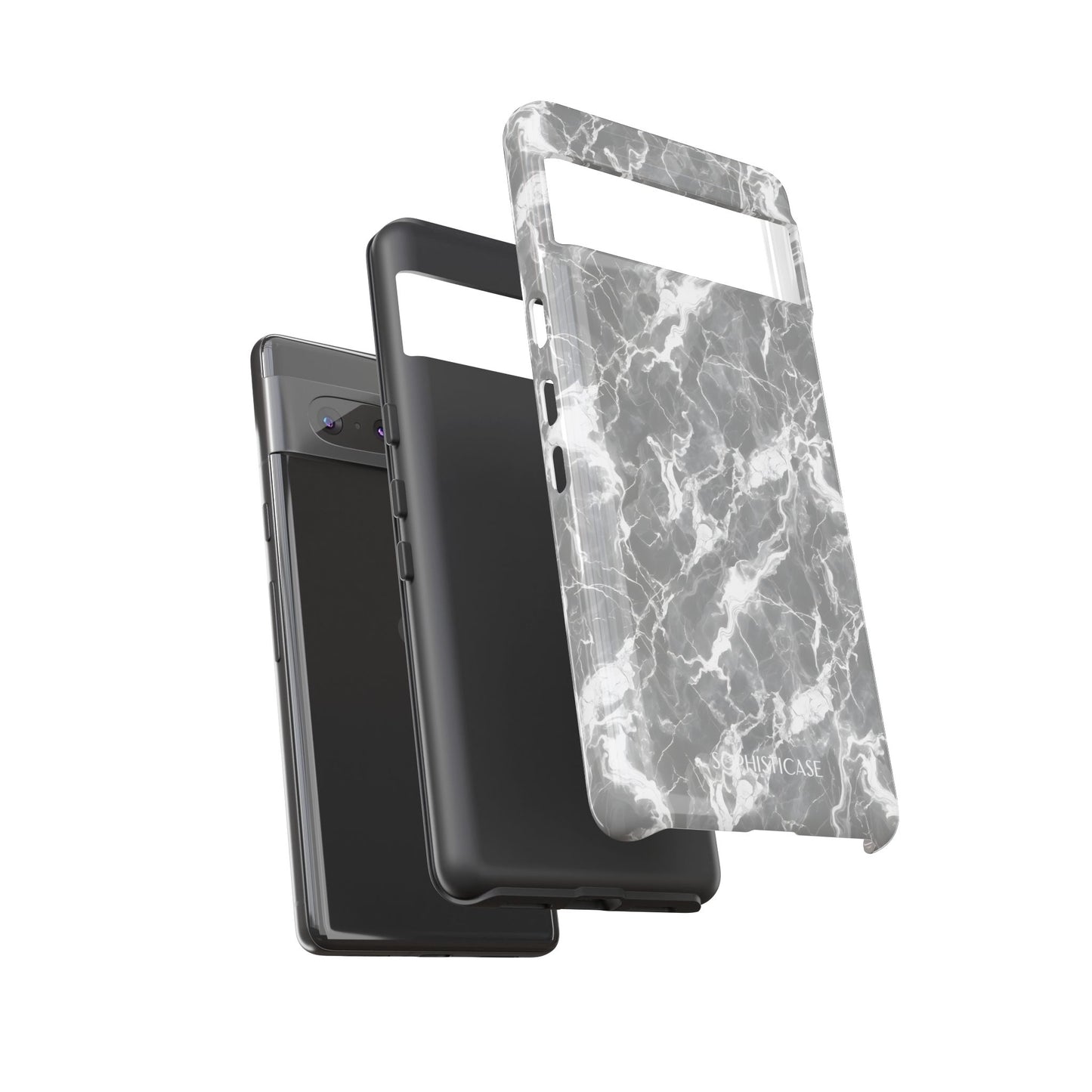 Marble Crush in Charcoal Grey - Google Pixel Case