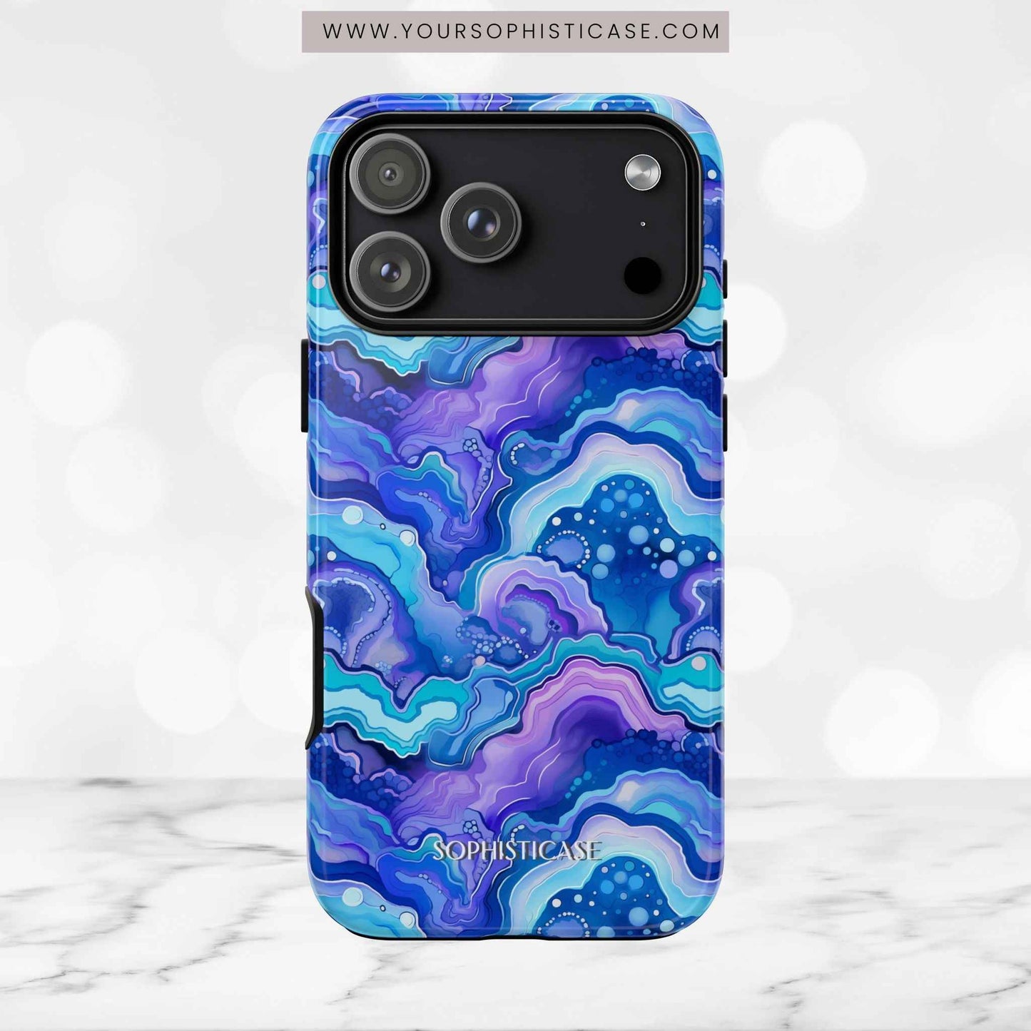 Nightstone in Lapis Wave - Tough Phone Case