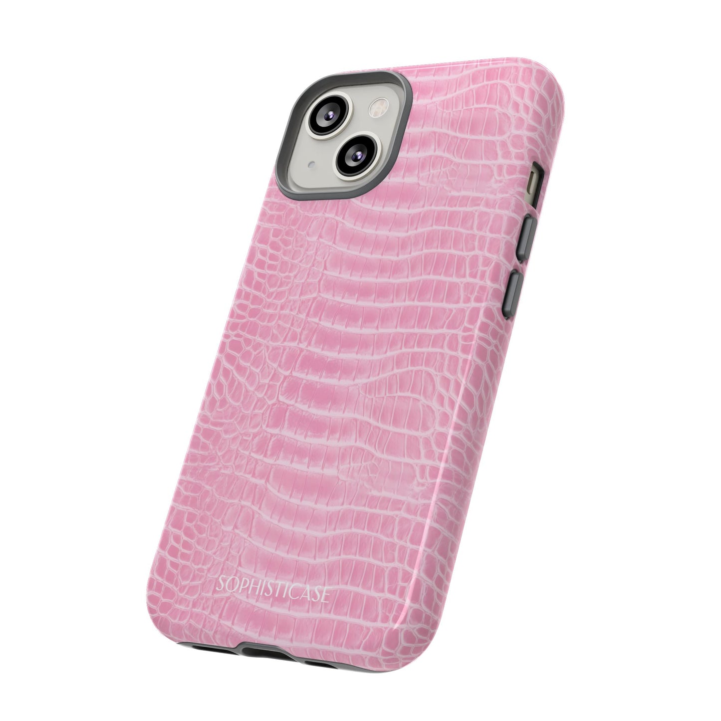 Luxe Leather in Pink - iPhone Case