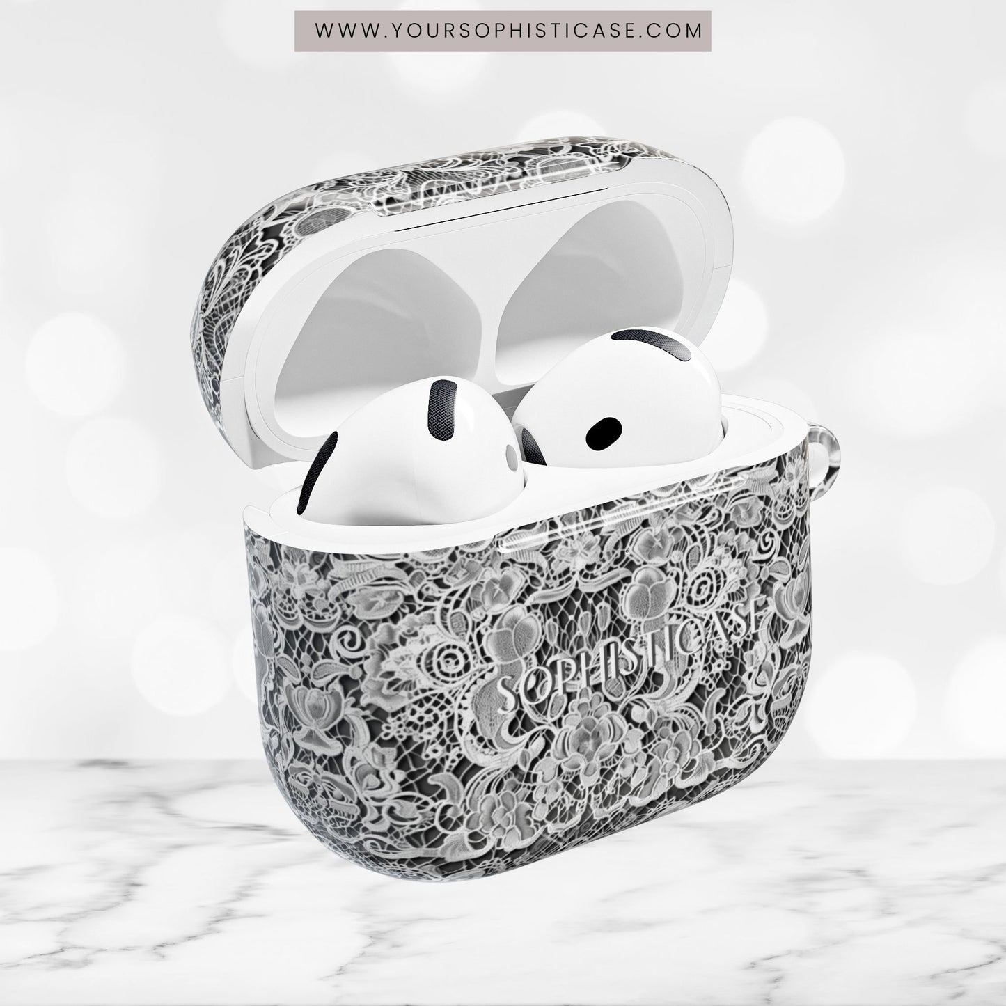 AirPod Cases - Luxe Lace in Black