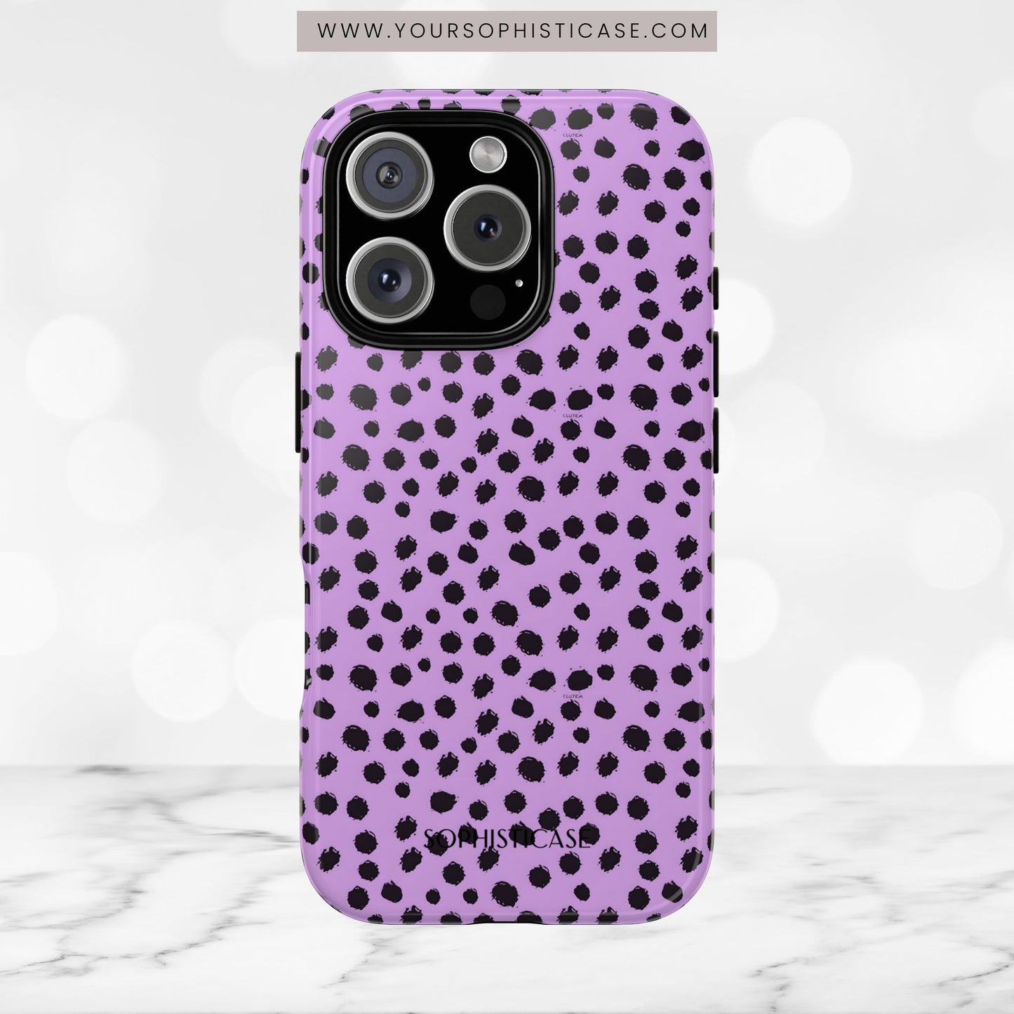 Cheetahs and Liars in Purple - iPhone Case