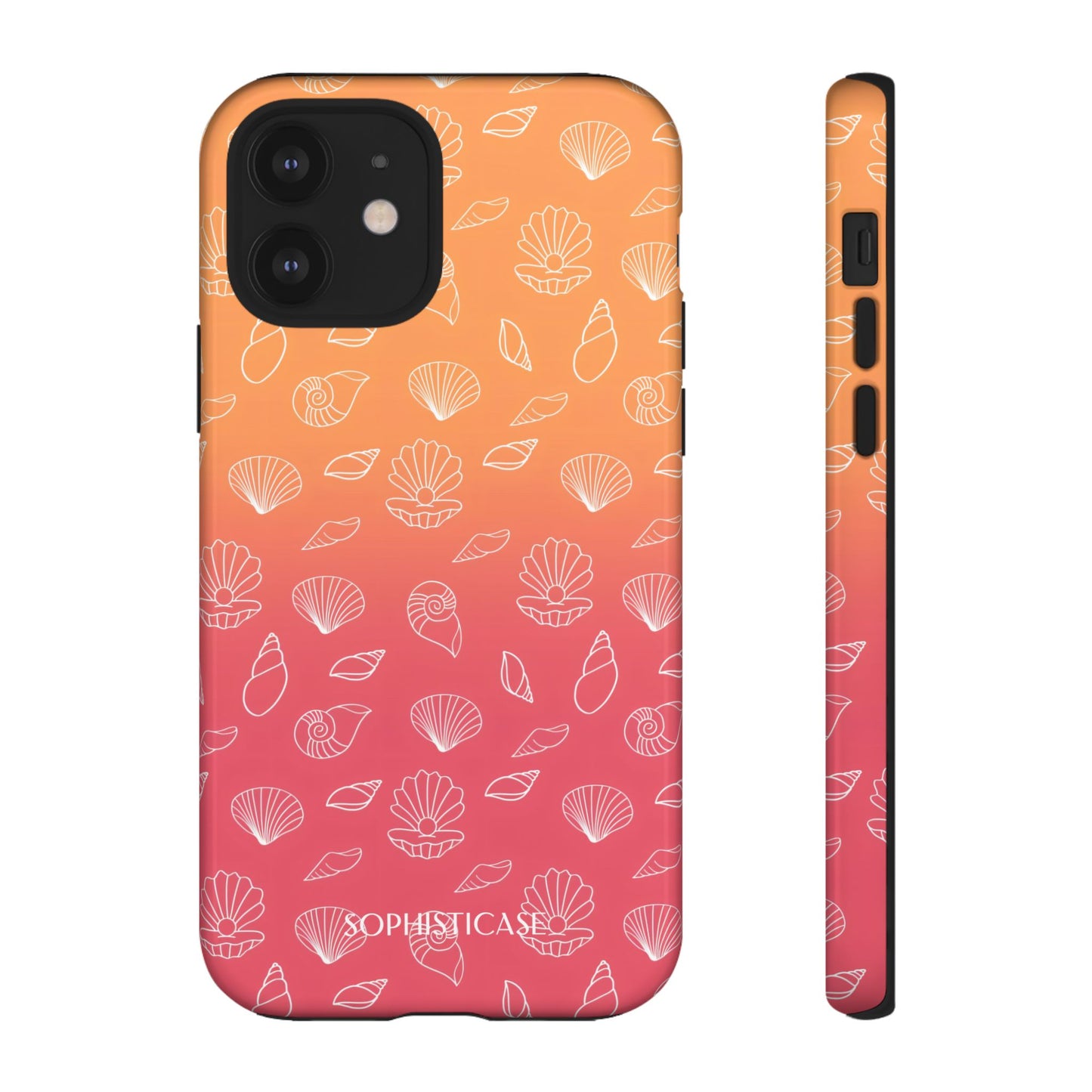 Seashell Society in Sunset Orange - iPhone Case