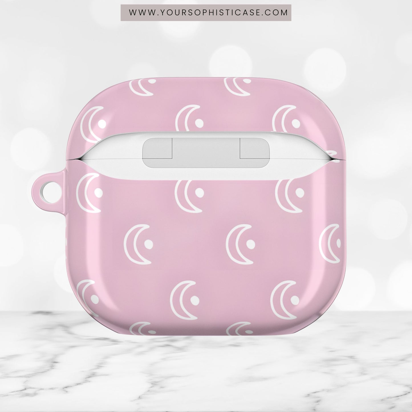 AirPod Cases - Moon Phase in Pink