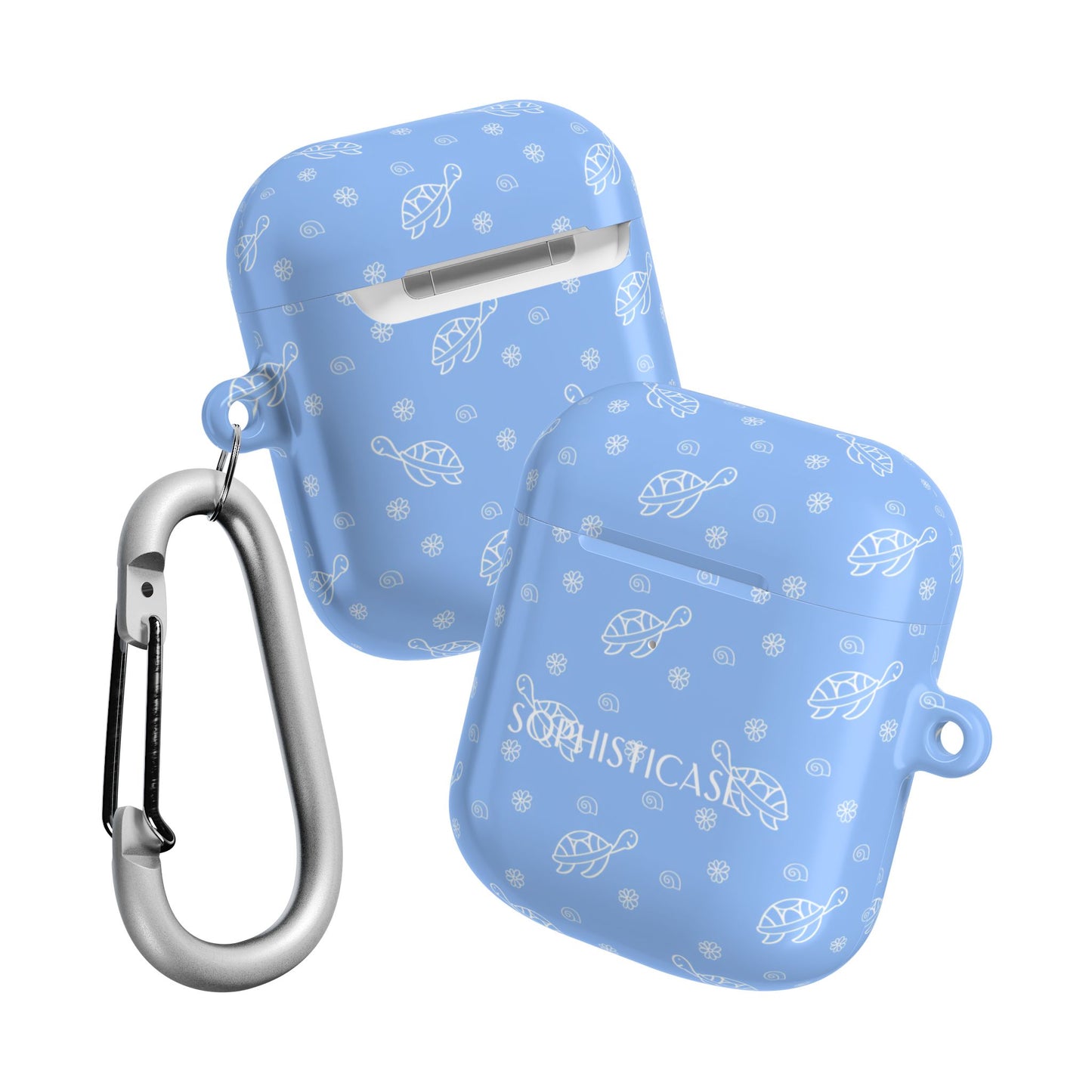 AirPod Cases - Turtle Island in Blue