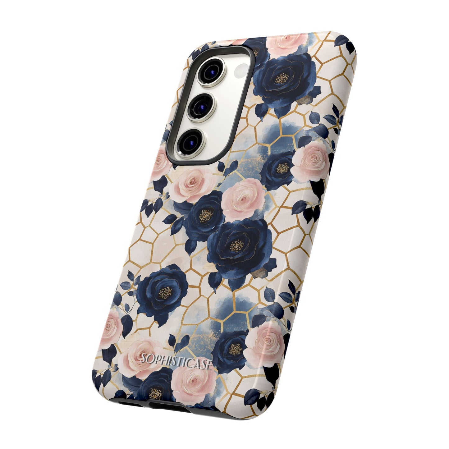 Royal Floral in Navy Hive - Tough Phone Case