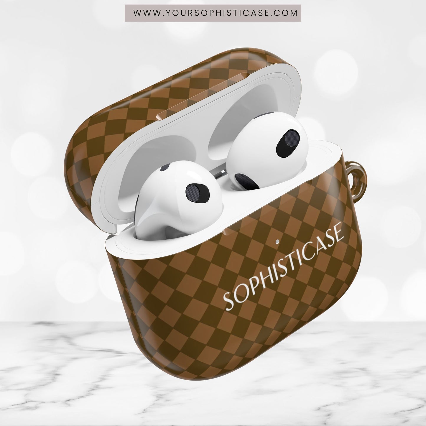 AirPod Cases - Diamond Diva in Brown