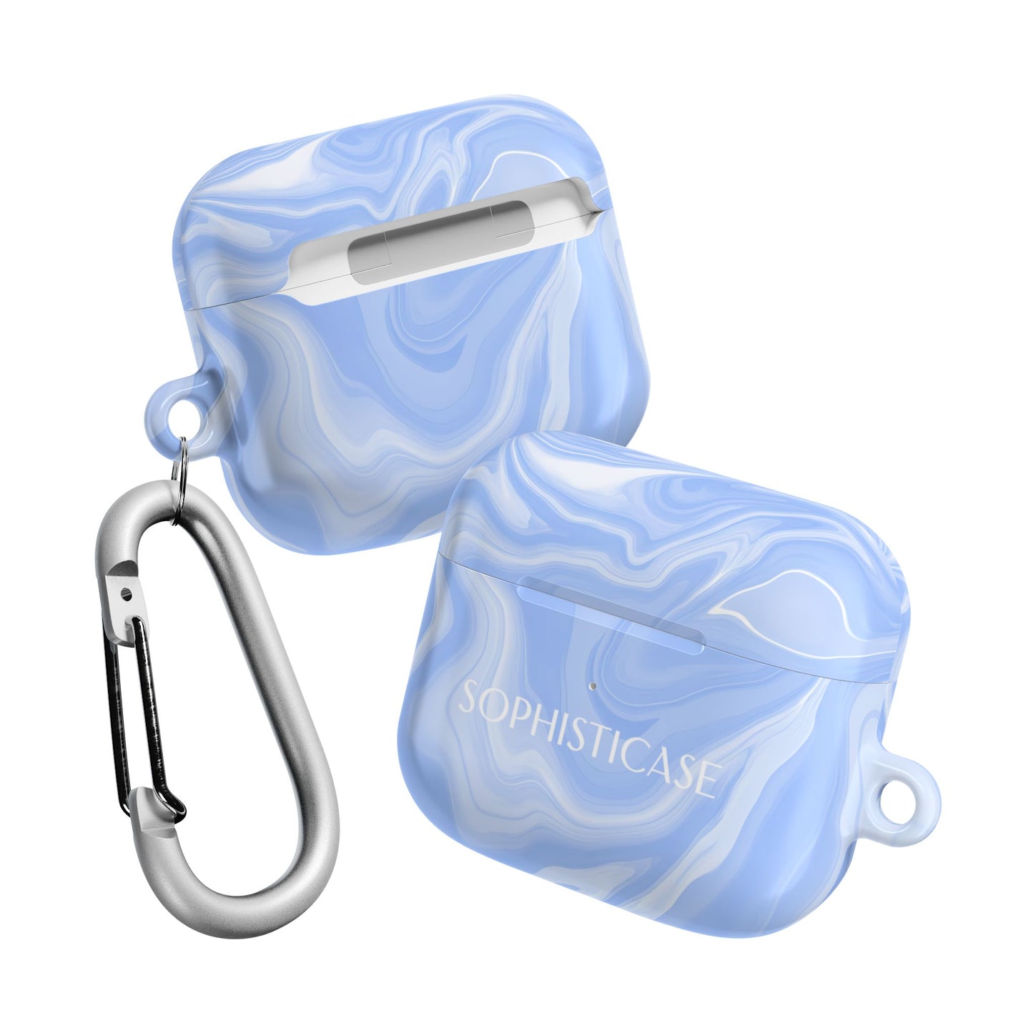 AirPod Cases - Liquid Dreams in Smoke Blue
