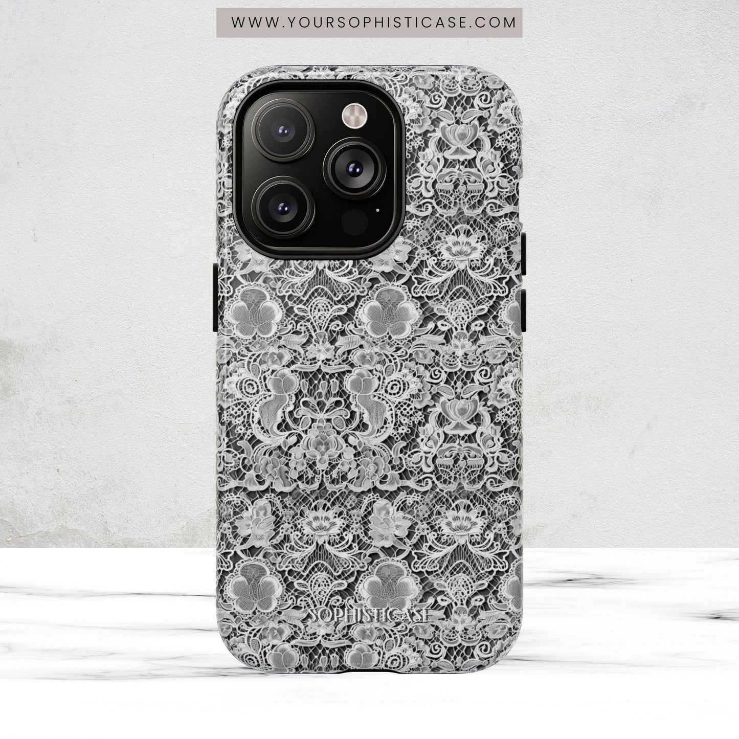 Luxe Lace in Black - Magsafe Case