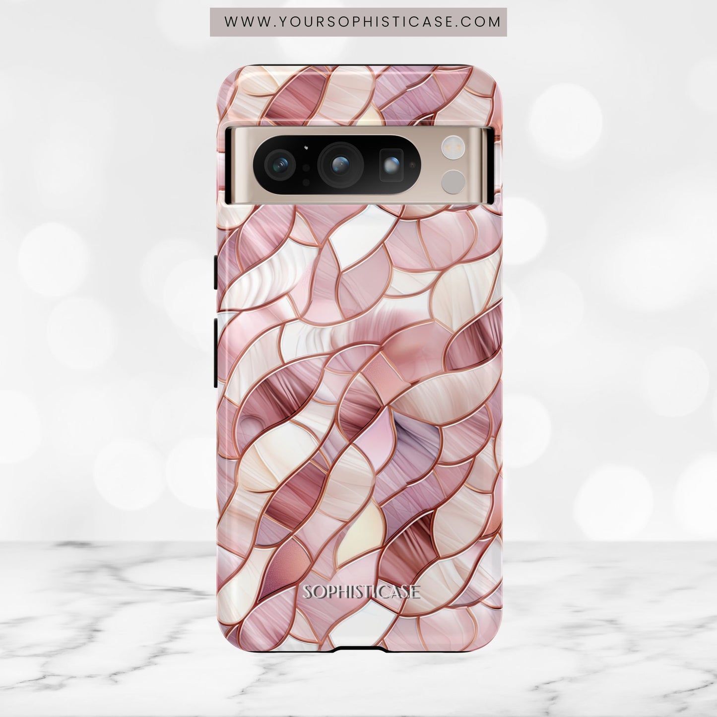 Rose' Runway in Sweet Mosaic - Tough Phone Case