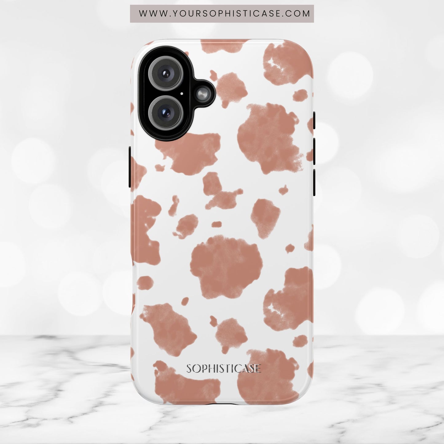 Holy Cow in Light Brown - iPhone Case