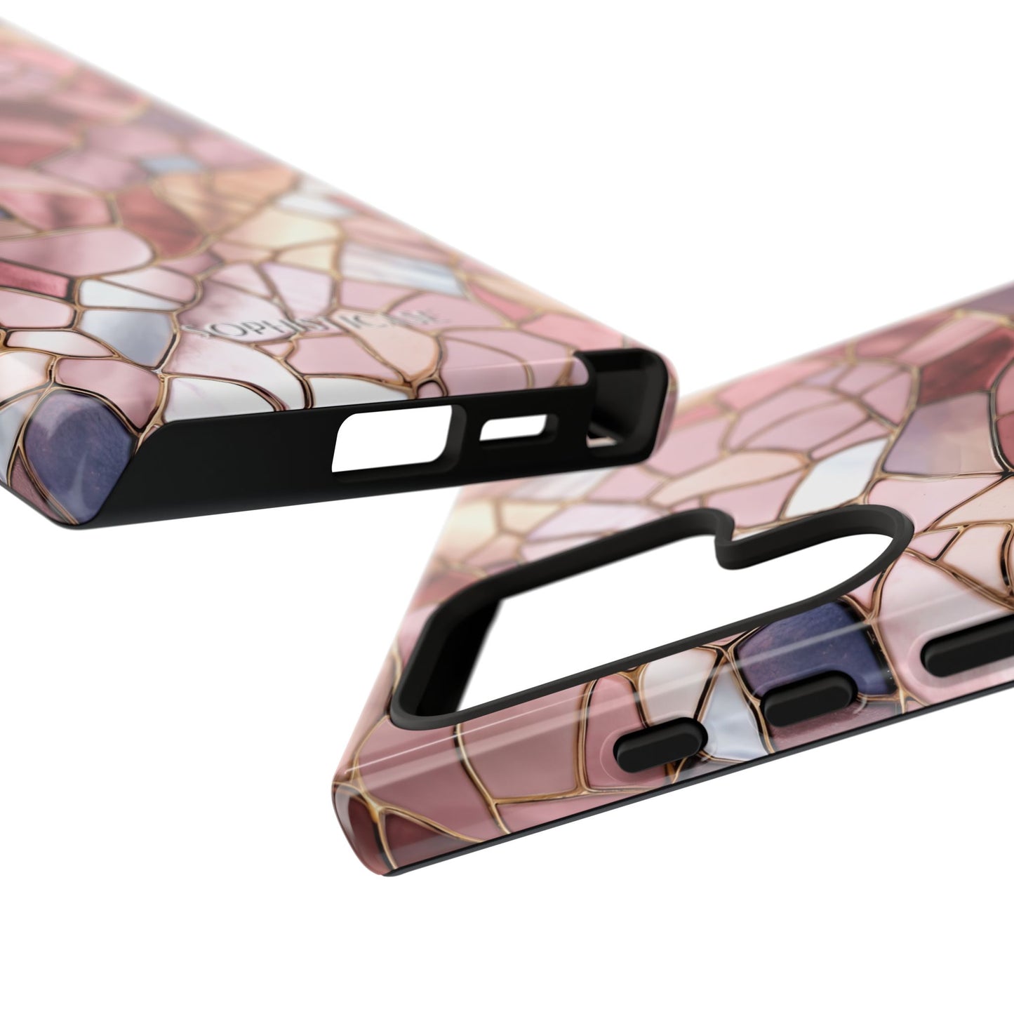 Rose' Runway in Pink Mosaic - Tough Phone Case
