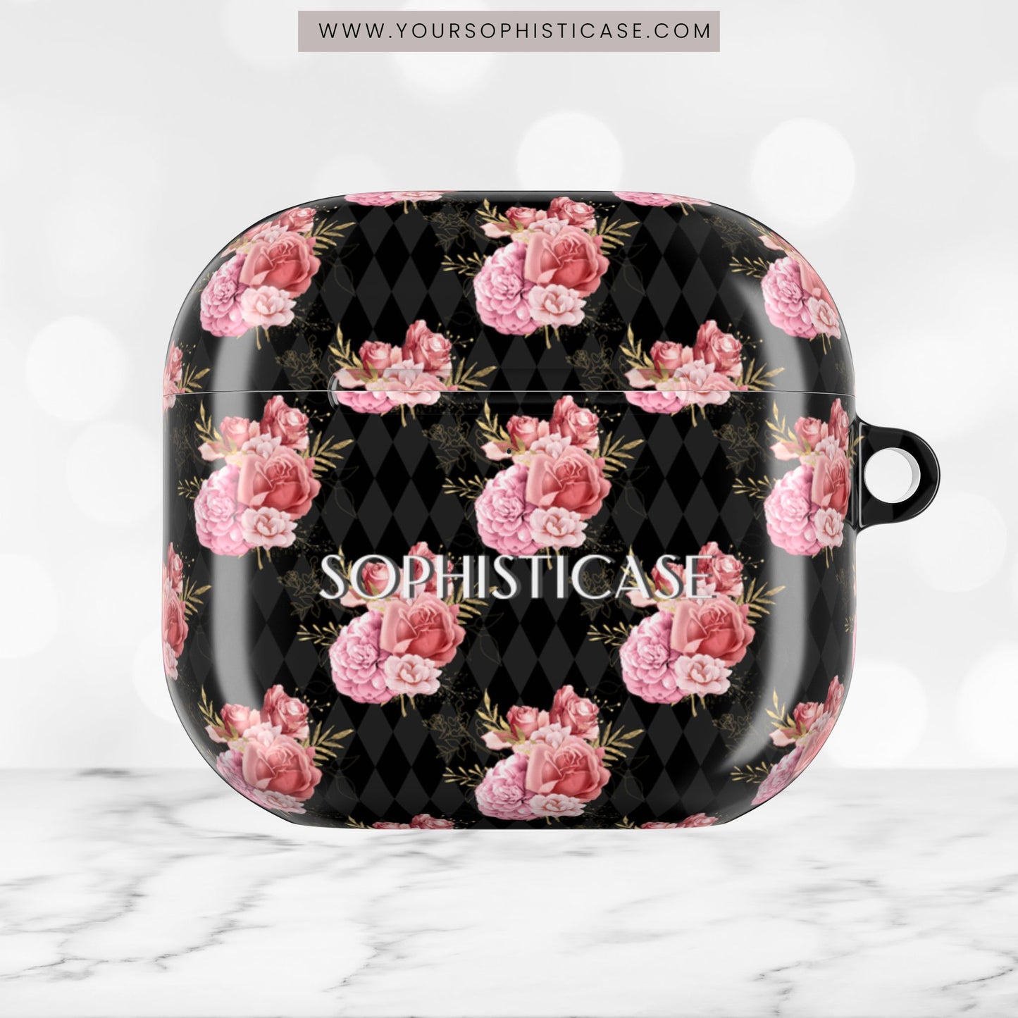 AirPod Cases - Rose Diamond Romance in Vivienne