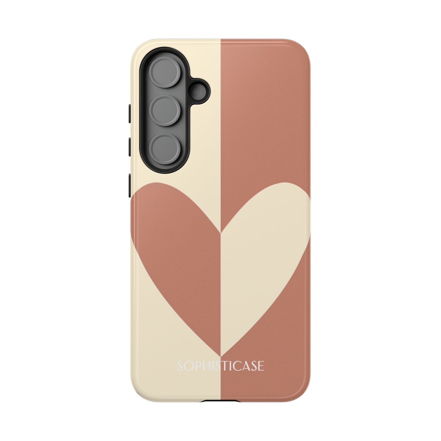Be Mine in Brown and Cream - Drop Proof Phone Case for Samsung Galaxy - Sophisticase