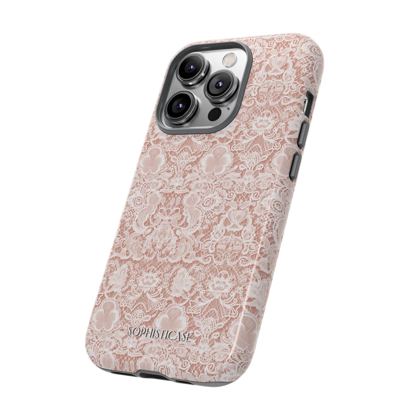 Luxe Lace in Brown - iPhone Case