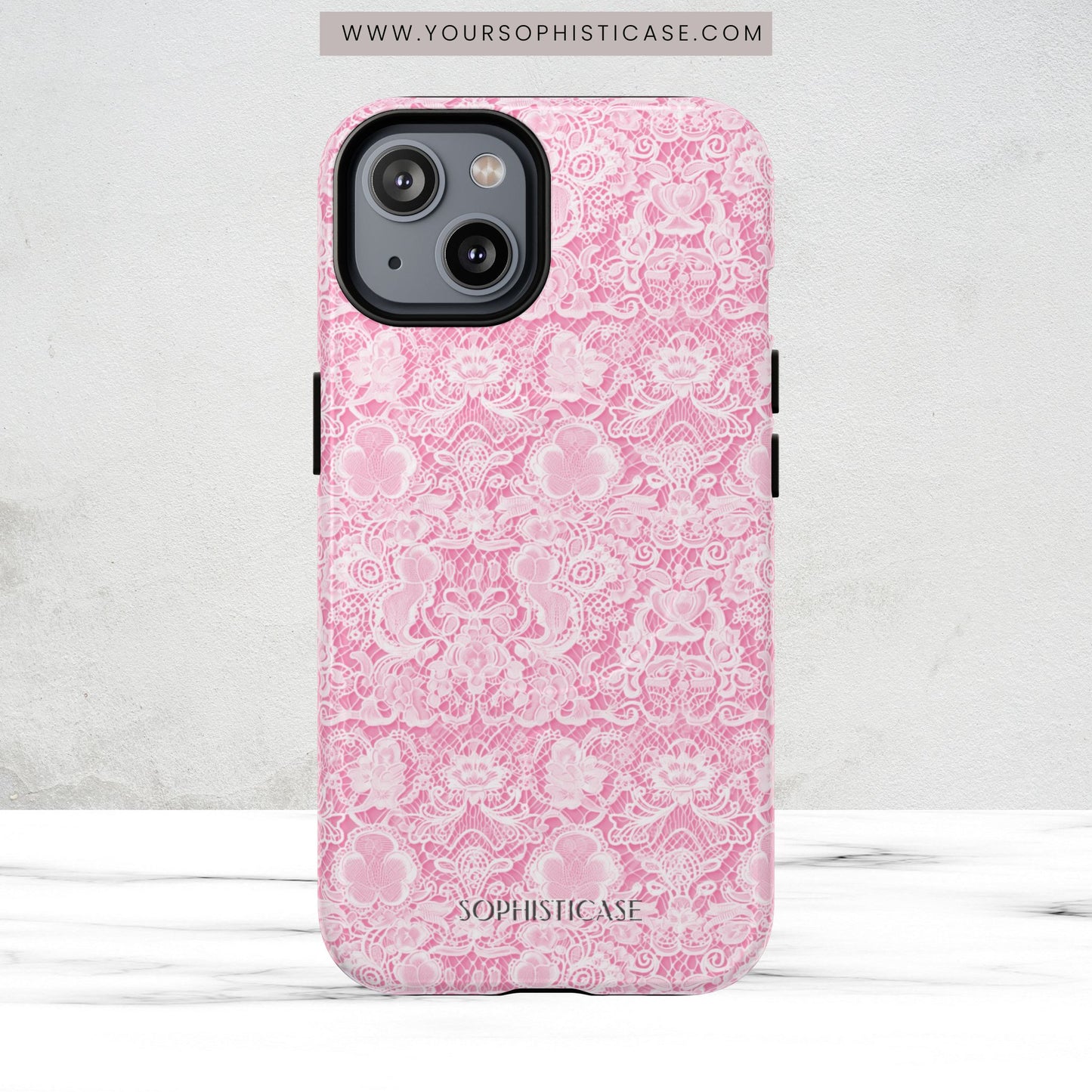 Luxe Lace in Pink - Magsafe Case