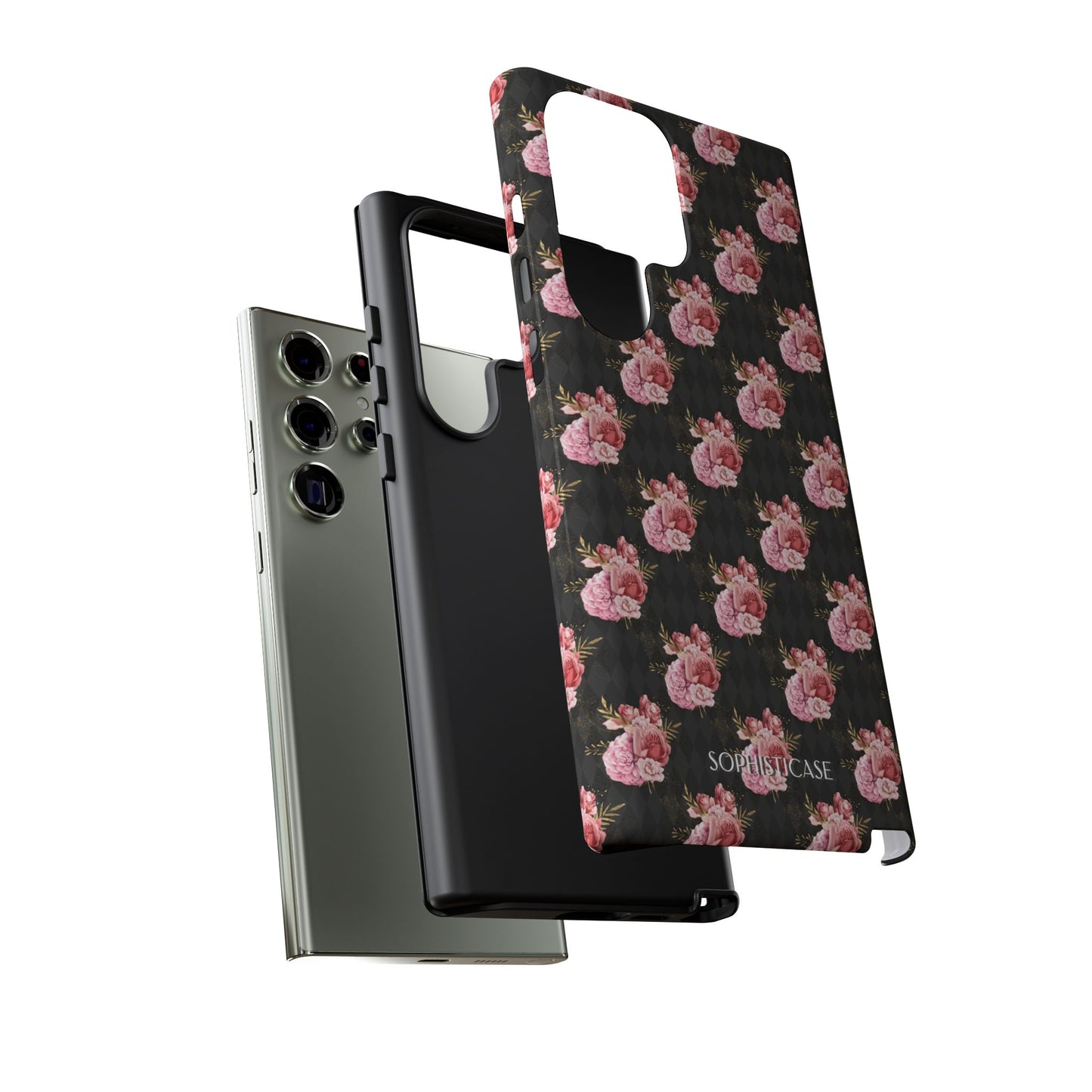 Rose Diamond Romance in Vivienne - Tough Phone Case