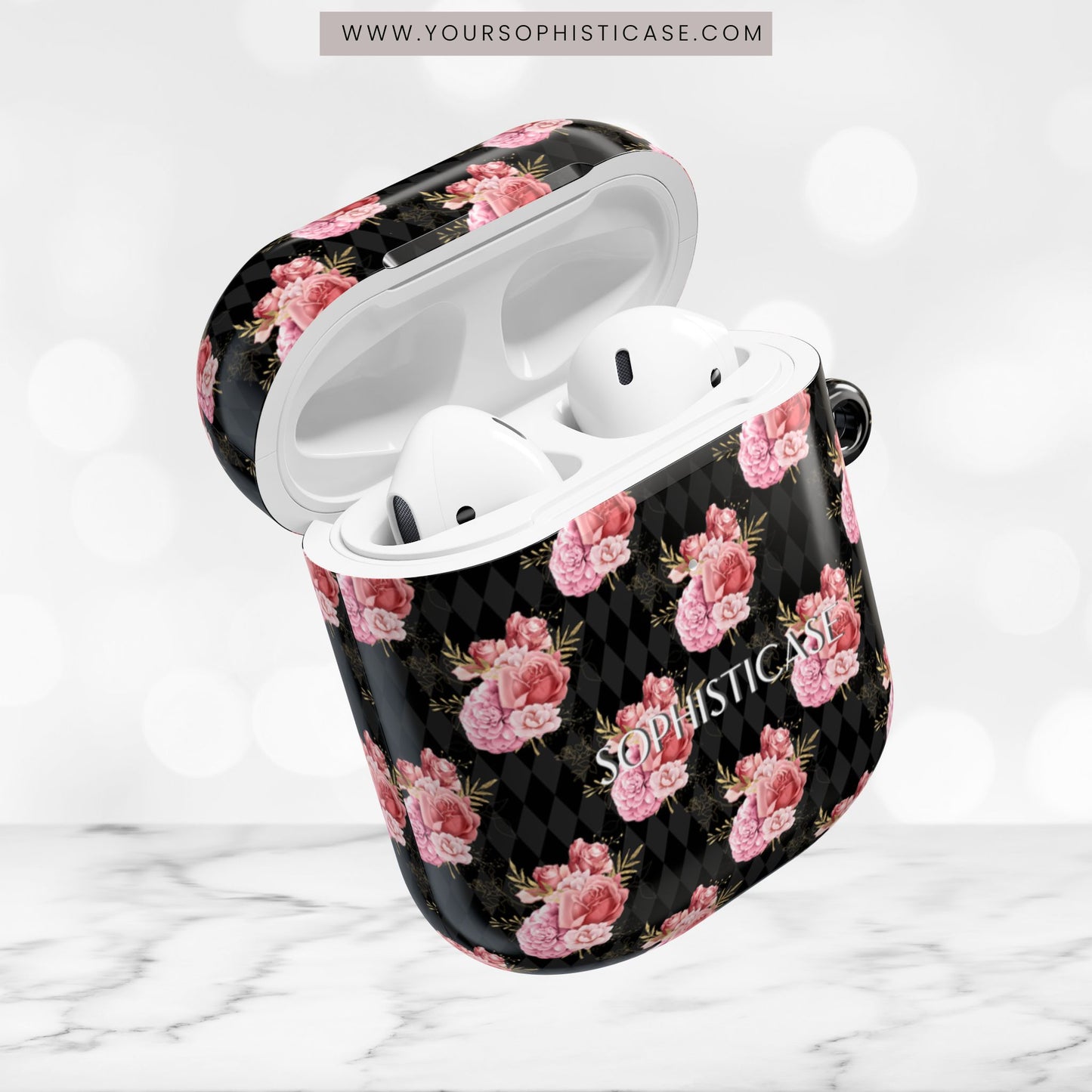 AirPod Cases - Rose Diamond Romance in Vivienne
