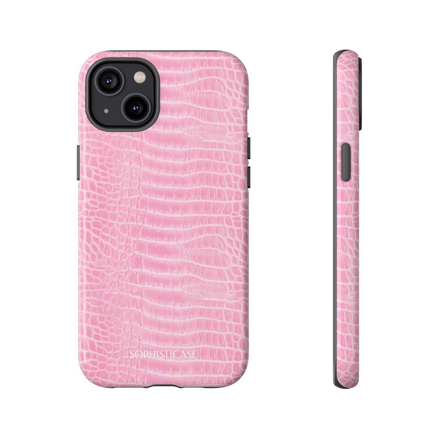 Luxe Leather in Pink - iPhone Case
