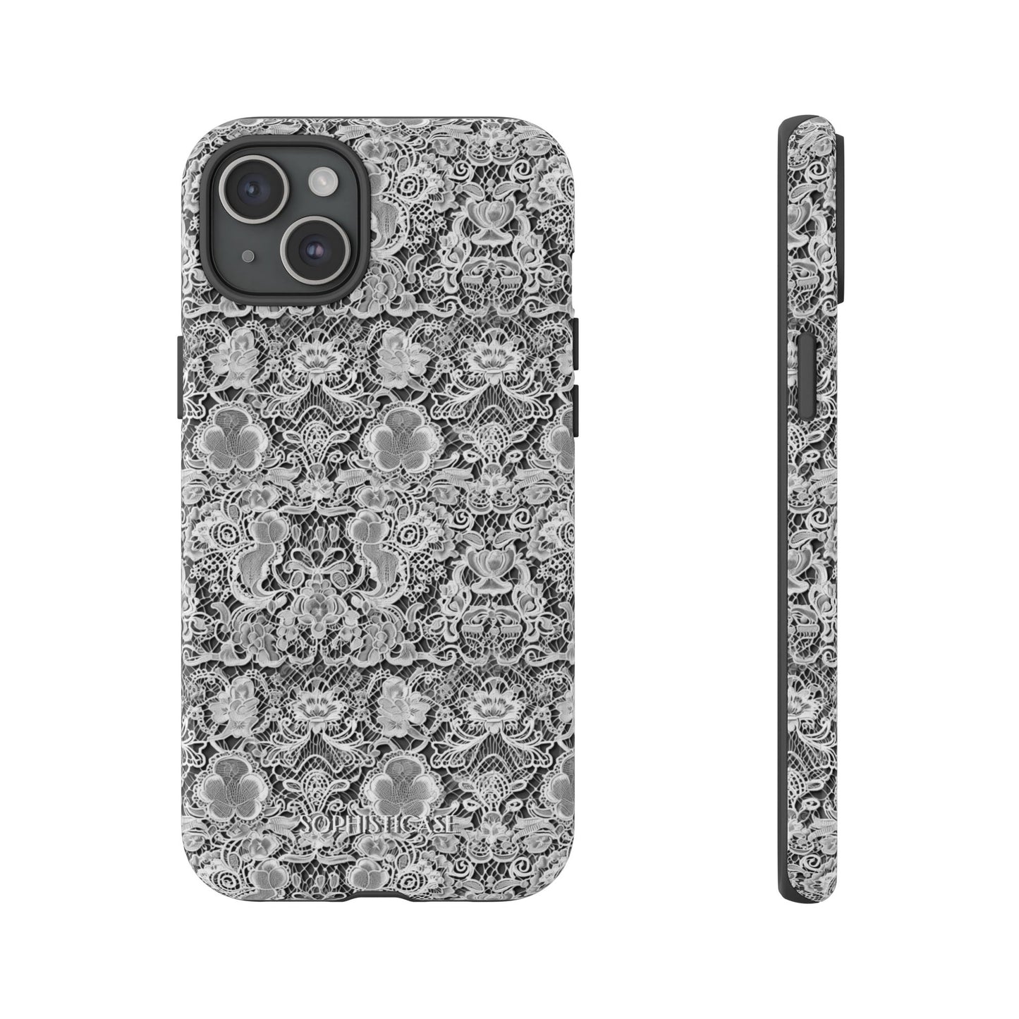 Luxe Lace in Black - iPhone Case