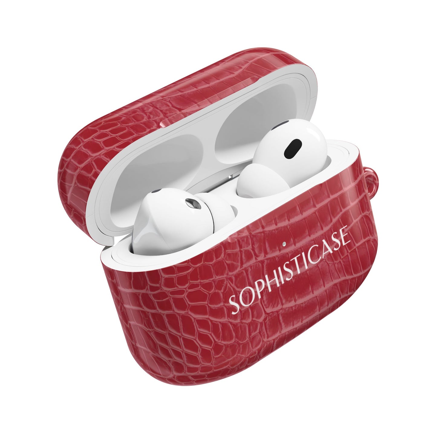 AirPod Cases - Luxe Leather in Cherry Red