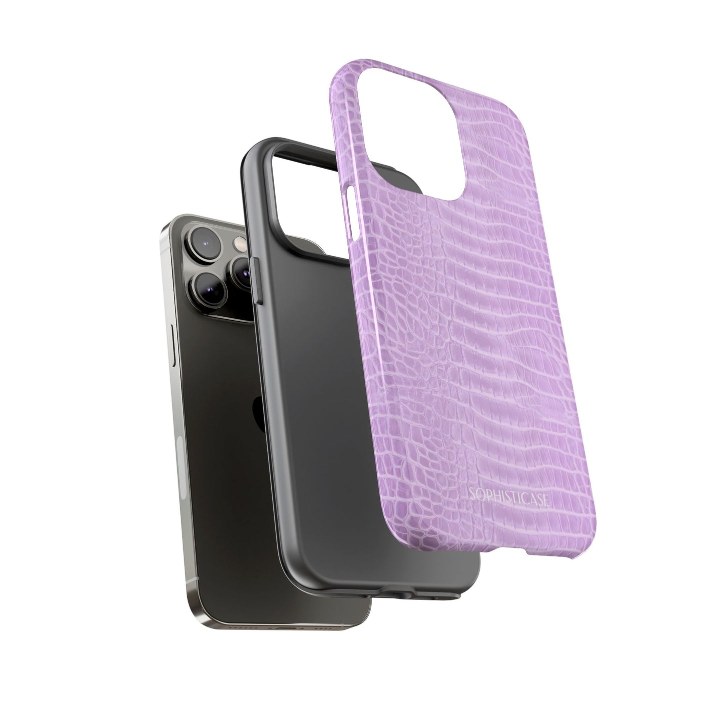Luxe Leather in Purple - iPhone Case