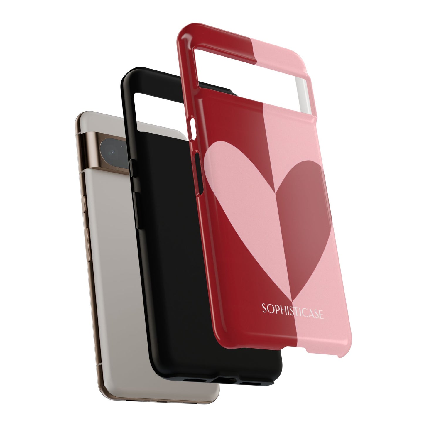 Be Mine in Red and Pink - Protective Phone Case for Google Pixel - Sophisticase