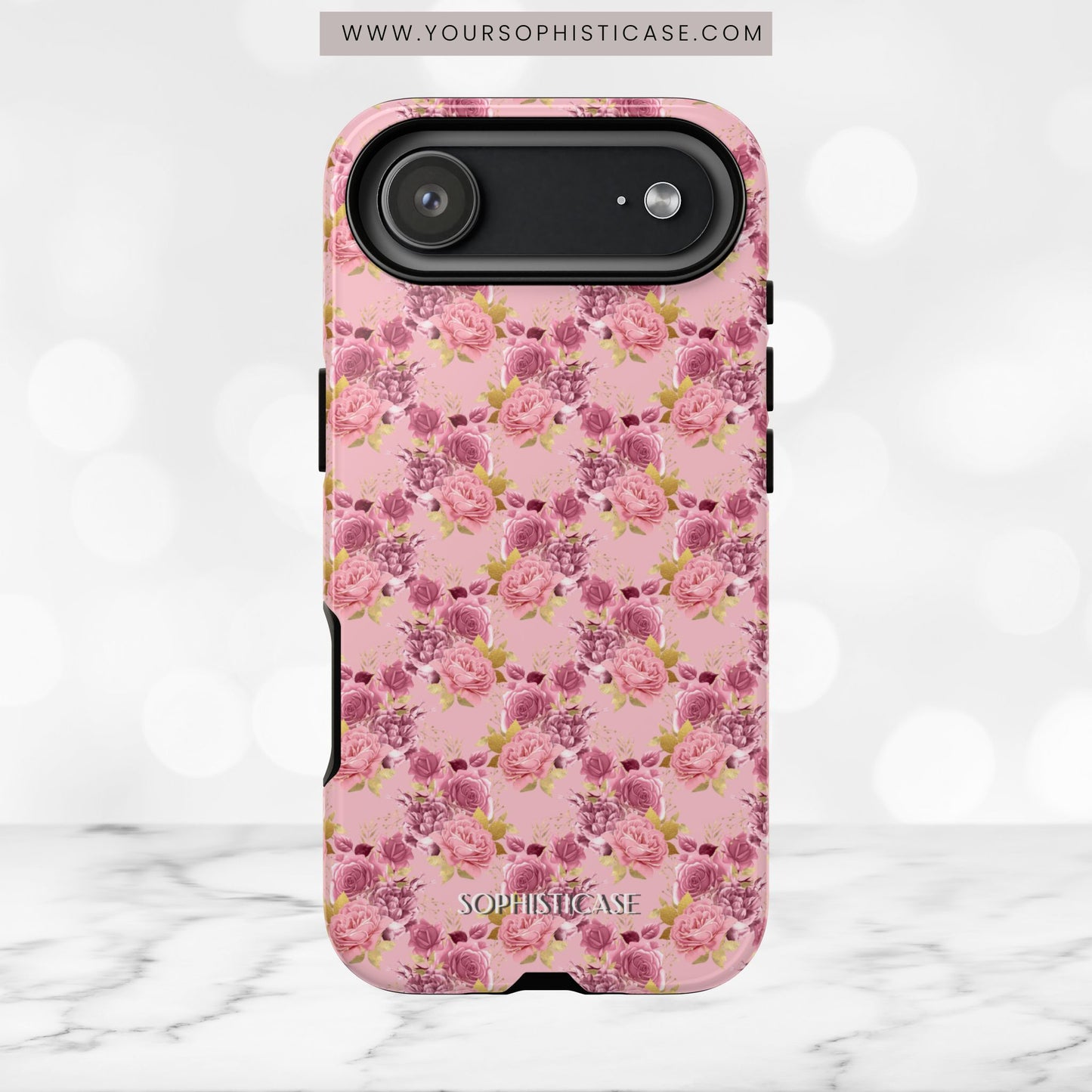Rose Diamond Romance in Amelie - iPhone Case