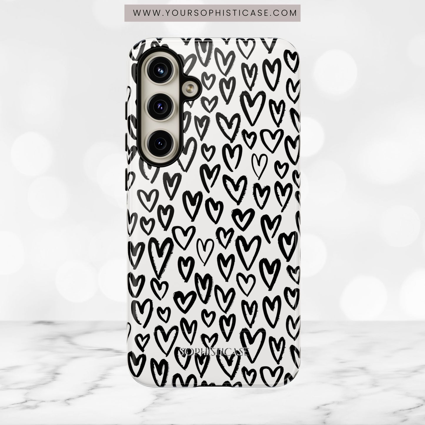 Dark Thoughts in Urban Heart - Tough Phone Case