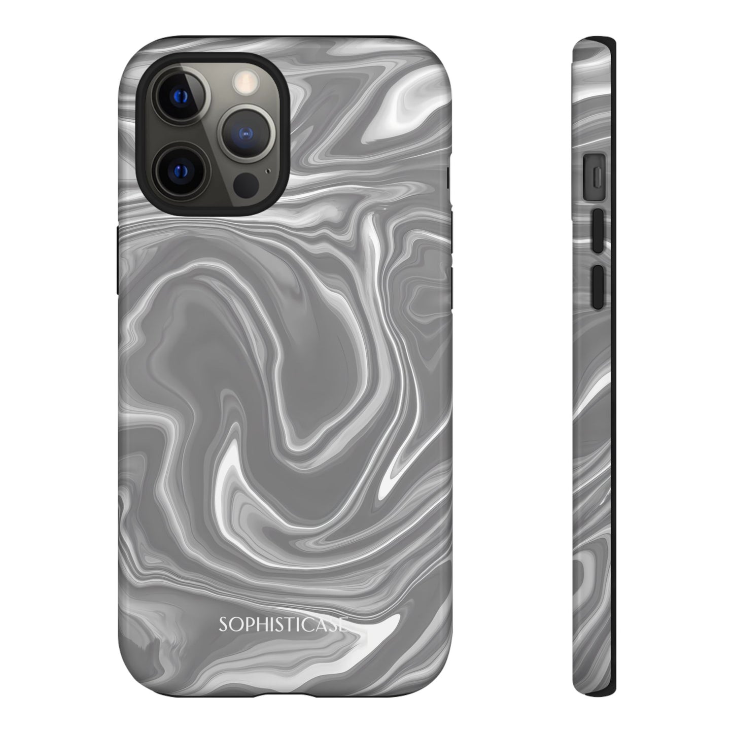 Liquid Dreams in Charcoal - iPhone Case