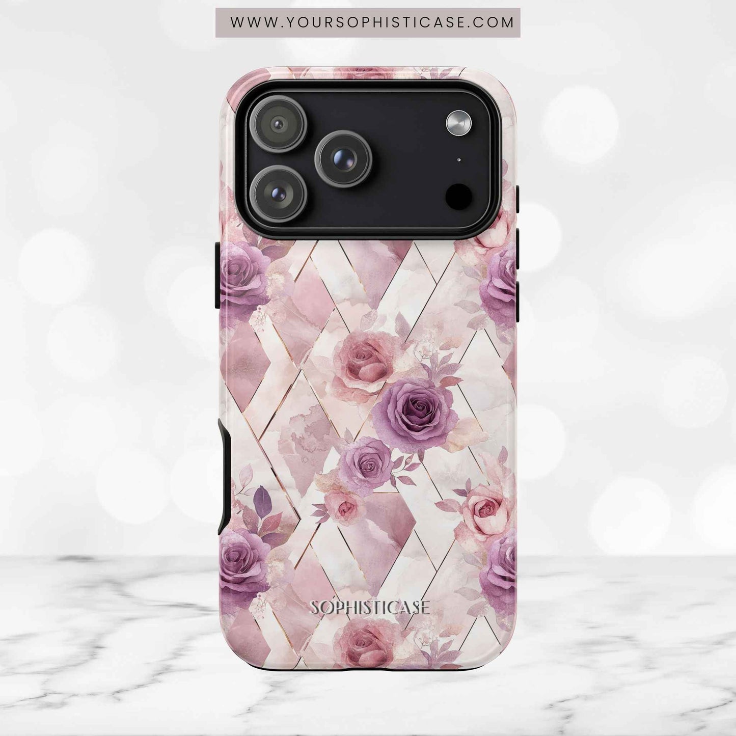Royal Floral in Mauve Rose - Tough Phone Case