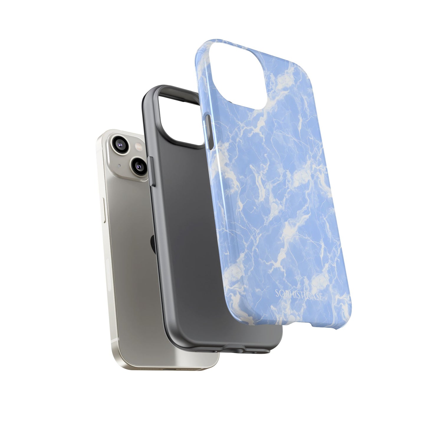 Marble Crush in Blue - Tough Phone Case